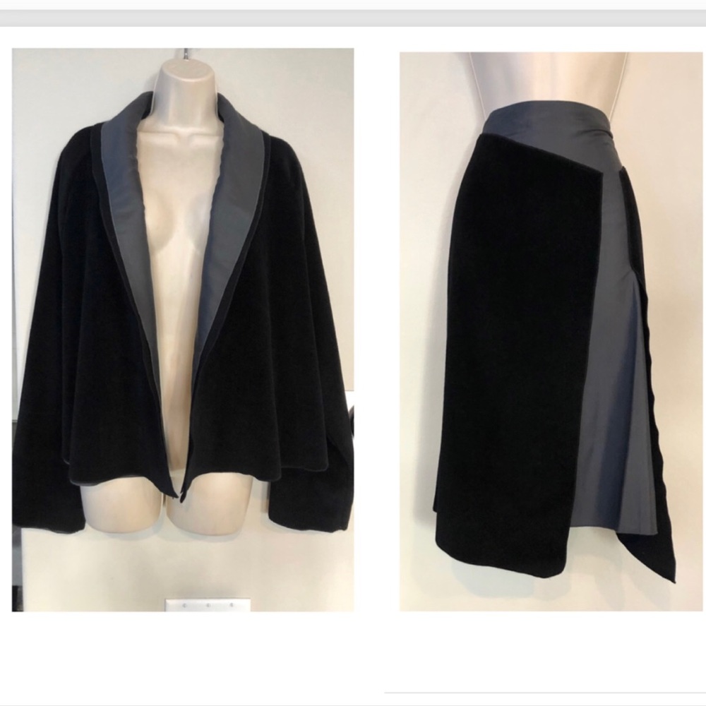 NWT Magaschoni wool, cashmere and silk skirt suit.